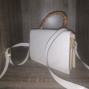 Mini Leather Liz Claiborne Bag with Gold Accents